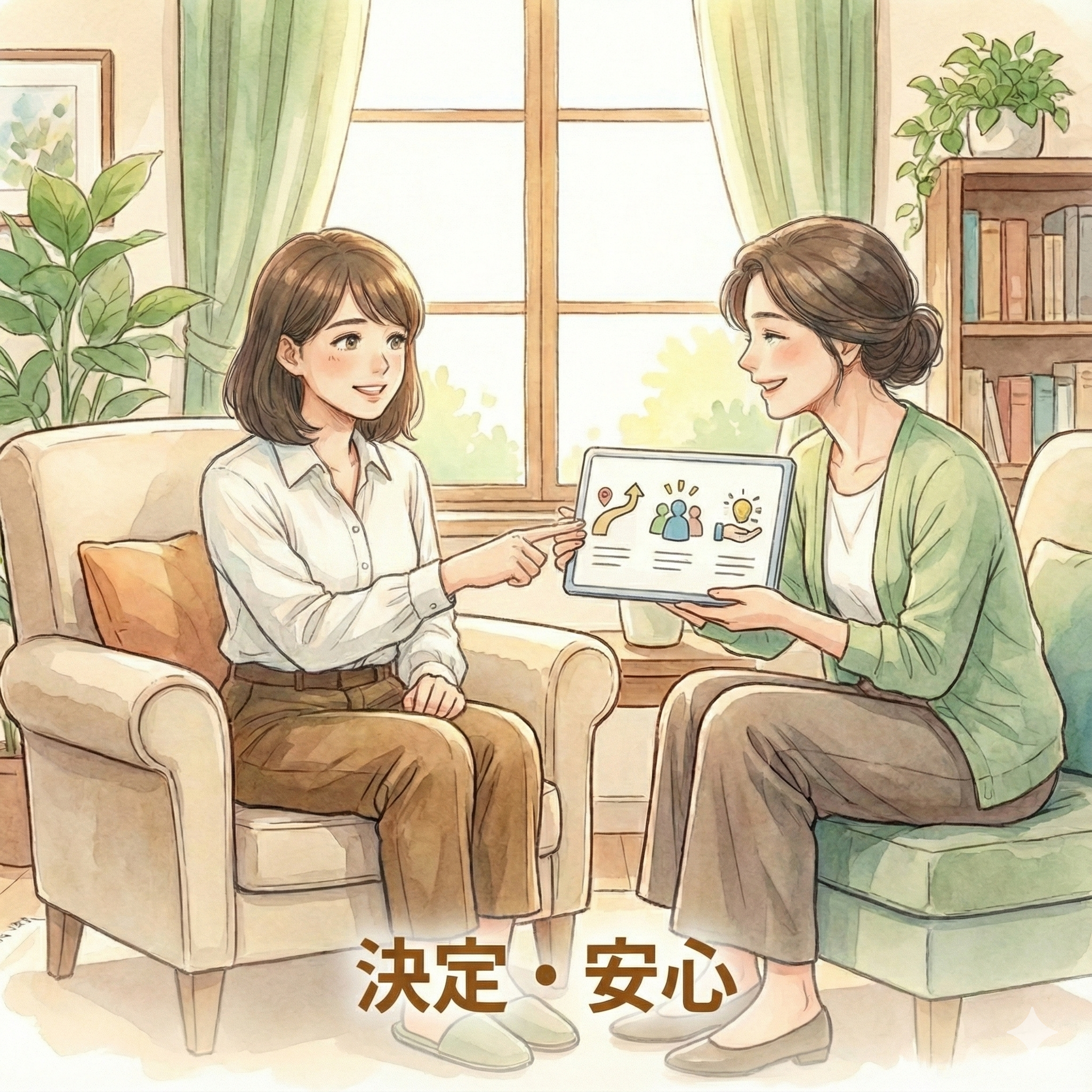 決定・安心